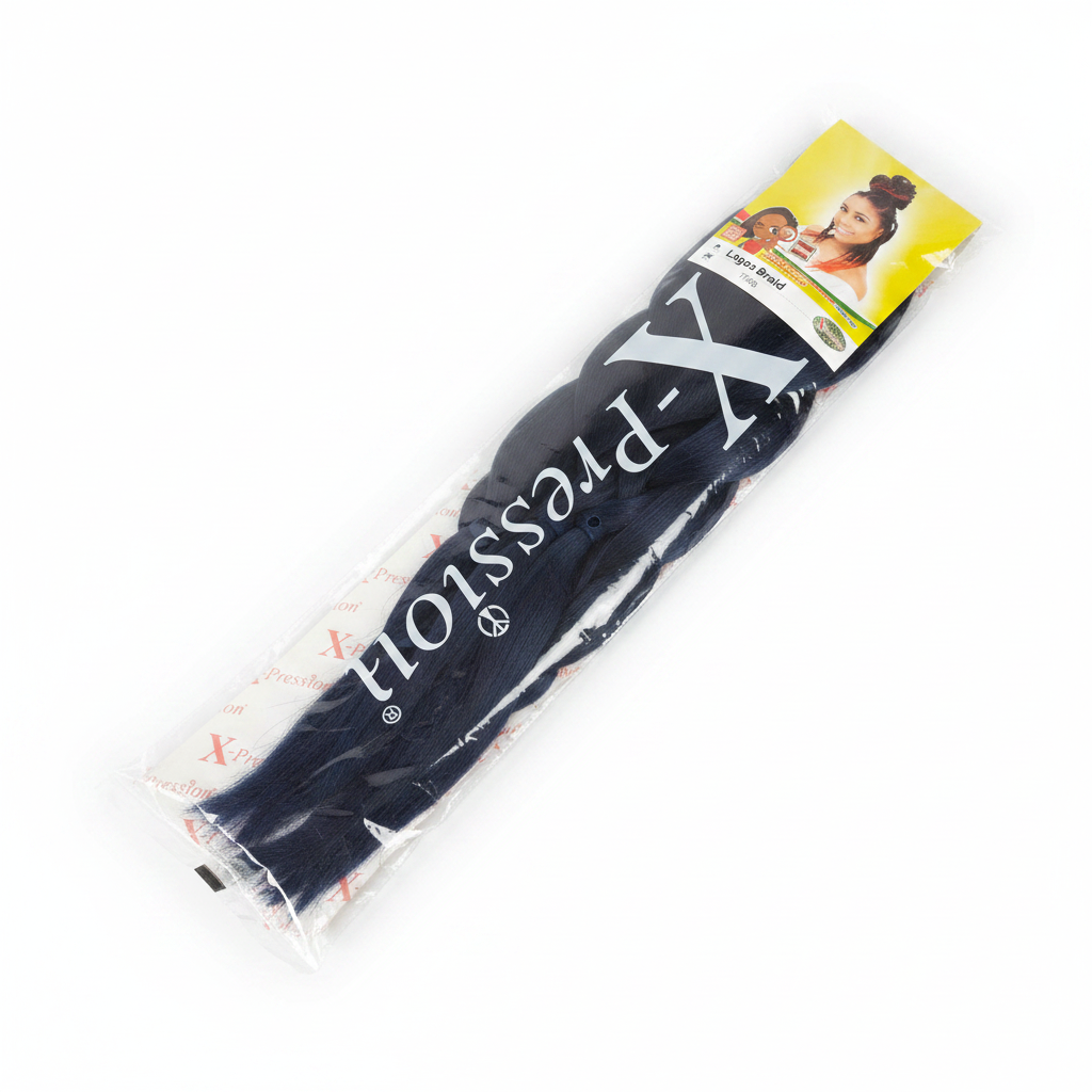 X-Pression Lagos Braid T1/Blue - White Background